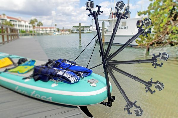 Pivoting Underwater Camera Mount Arm for Stand Up Paddle Boards (SUP)